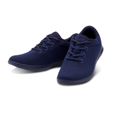 Merinos Sneaker Lace Up Merino Wool dark blue/dark blue Men